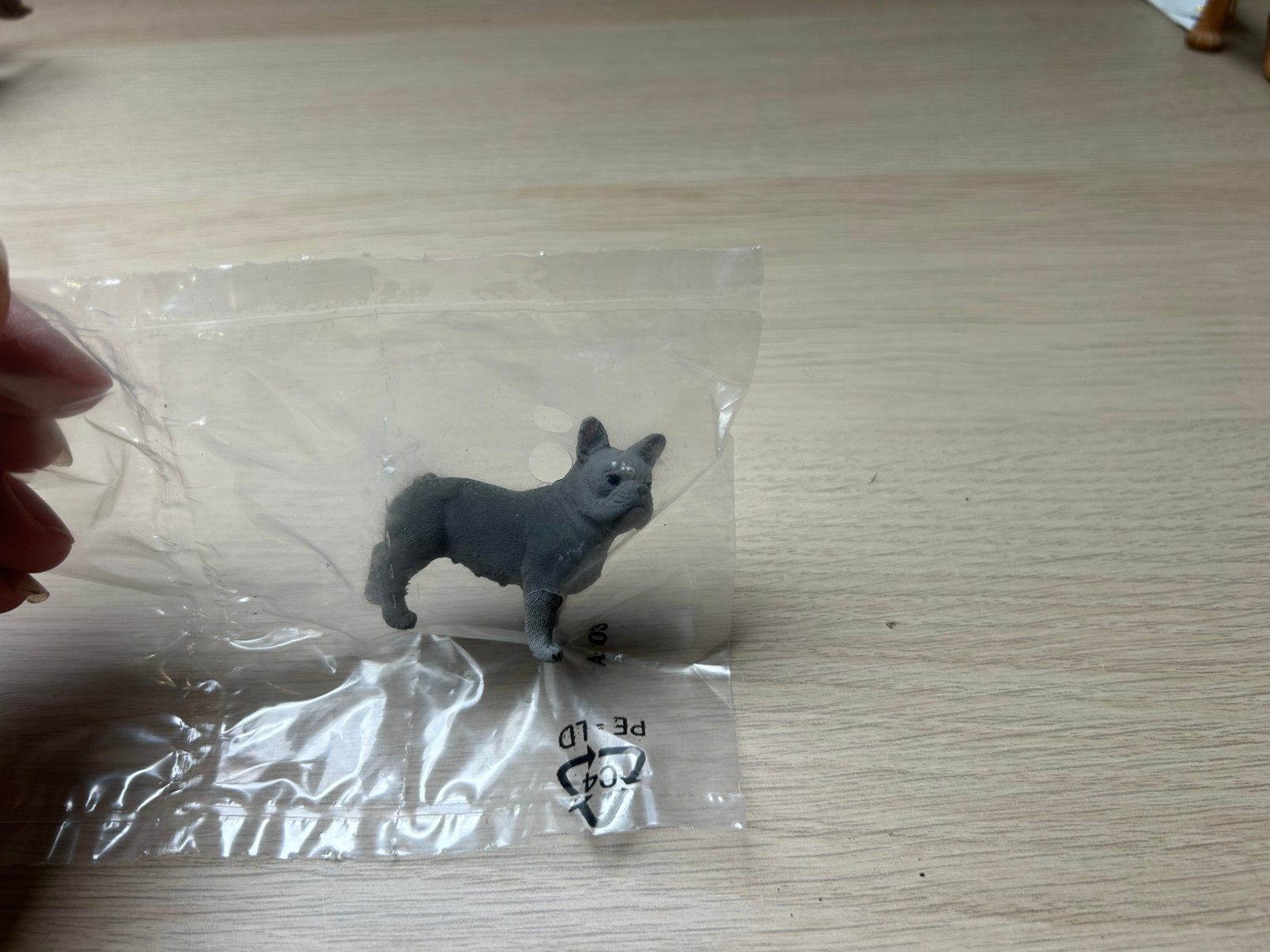 Schleich franse bulldog, Ophalen of Verzenden, Zo goed als nieuw, Paard, Beeldje of Figuurtje