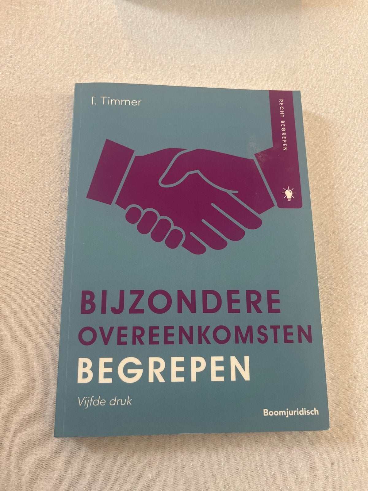 Bijzondere Overeenkomsten Begrepen - I. Timmer, Boeken, Studieboeken en Cursussen, Ophalen of Verzenden, Gamma, Gelezen, HBO