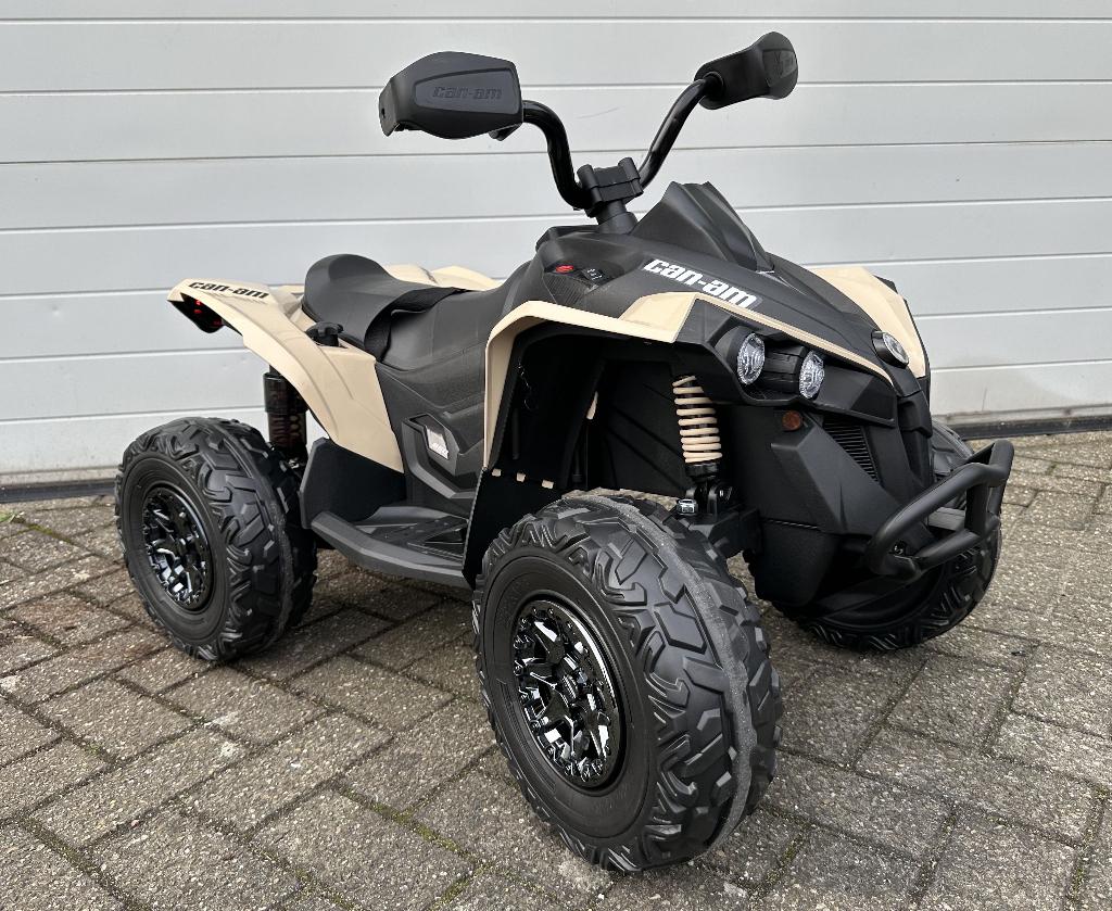 Kinder Accu Quad can-am 12v Rubberband -Leder zit NIEUW, Ophalen of Verzenden, Nieuw
