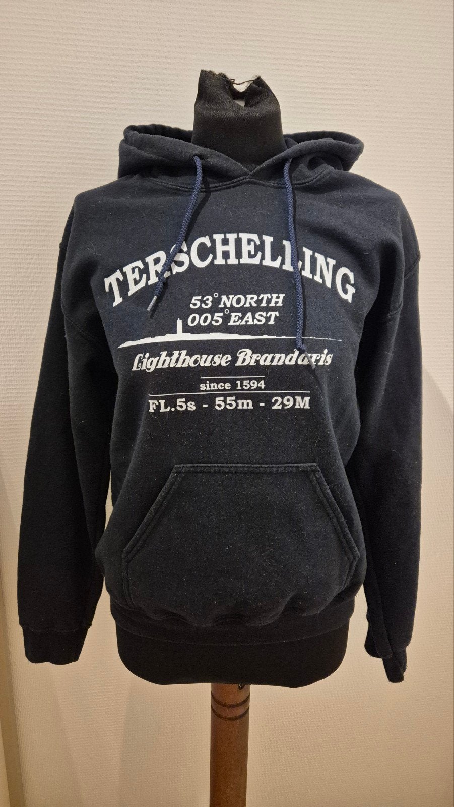 Terschelling Lighthouse Brandaris Hoodie - Maat S, Blauw, Terschelling, Ophalen of Verzenden, Gedragen