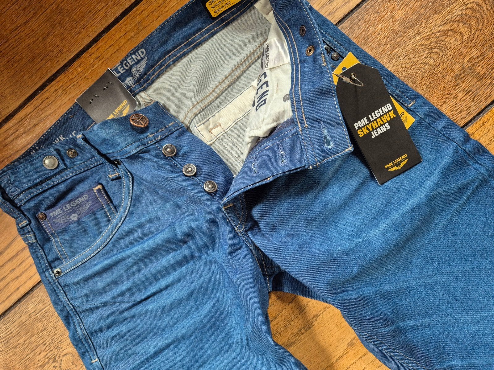 Pme Legend Pall Mall jeans spijkerbroek Skyhawk Nieuw 32/38, Blauw, ., Nieuw, W32 (confectie 46) of kleiner