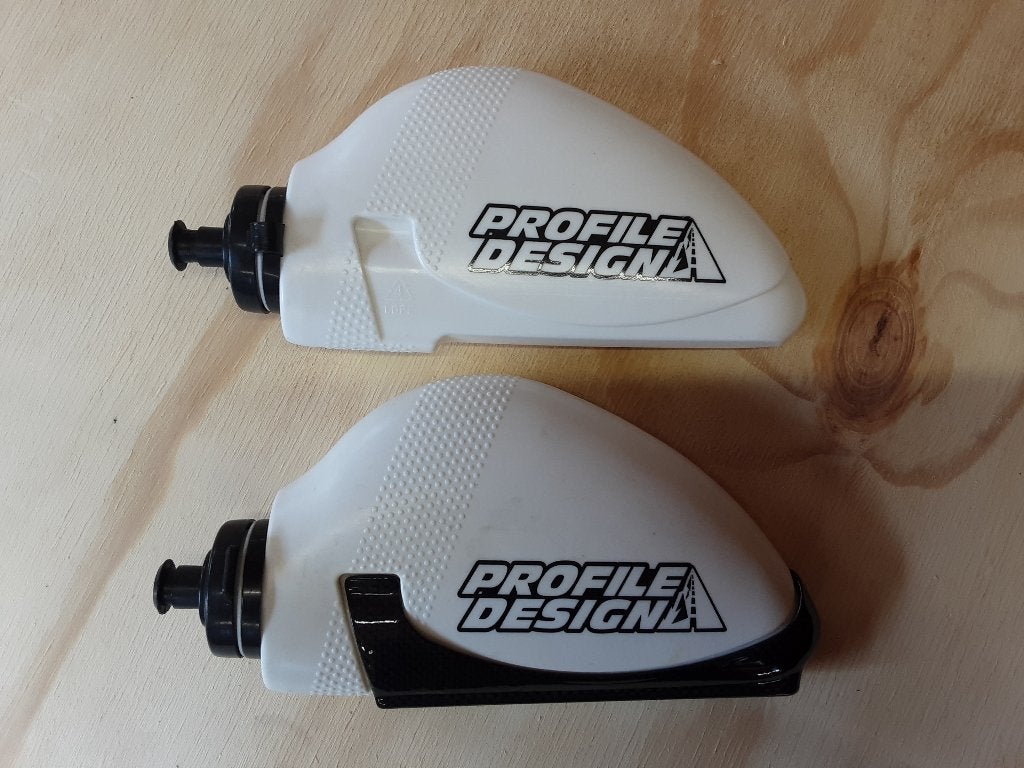 Profile Design aero bidonhouder met twee bidons, Ophalen of Verzenden, Tijdrit-/triatlonfiets, Carbon