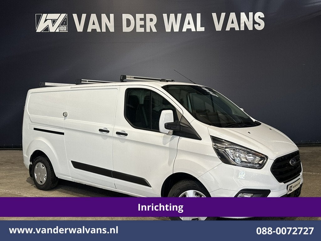 Ford Transit Custom 2.0 TDCI L2H1 Inrichting Euro6 Airco | N, Auto's, Bestelauto's, Voorwielaandrijving, 4 cilinders, Wit, Bedrijf