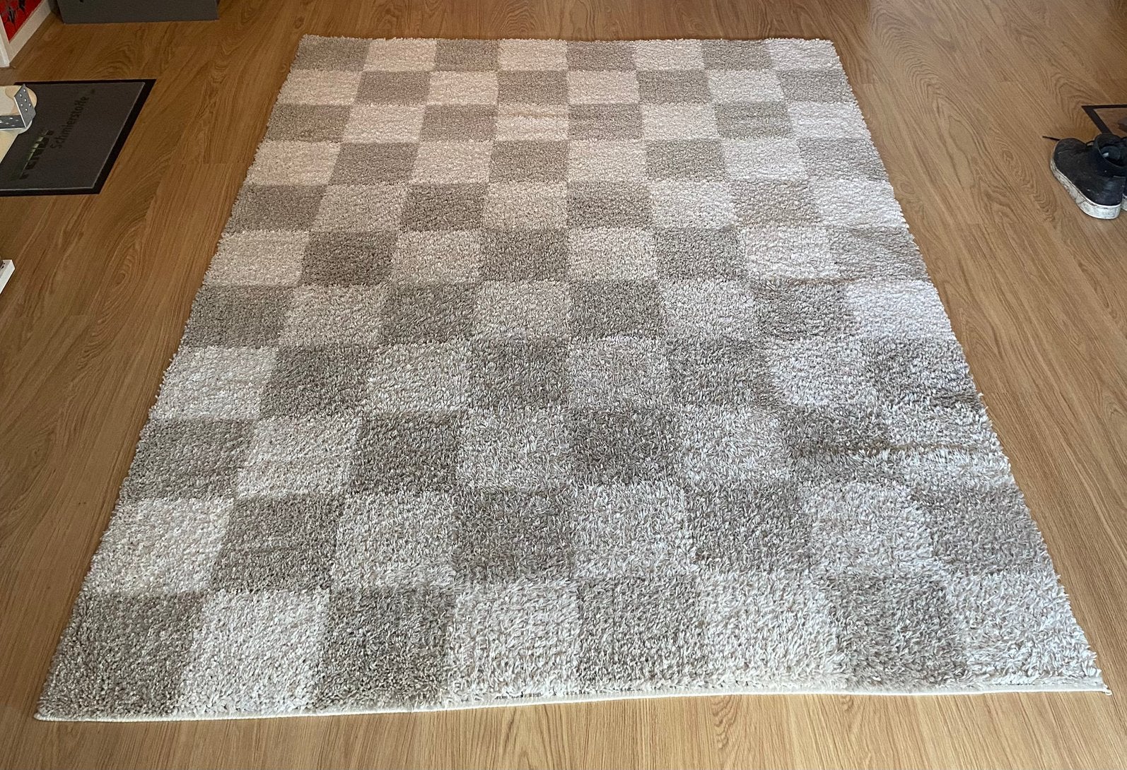 Vloerkleed van Karwei, Ophalen, Gebruikt, Beige, 150 tot 200 cm