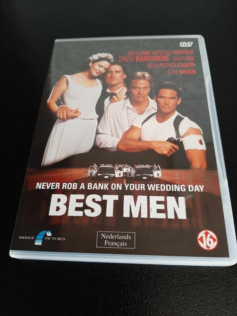 Best men, Drew Barrymore, Luke Wilson, Dean Cain!, Vanaf 16 jaar, Ophalen of Verzenden, Gebruikt, Actie
