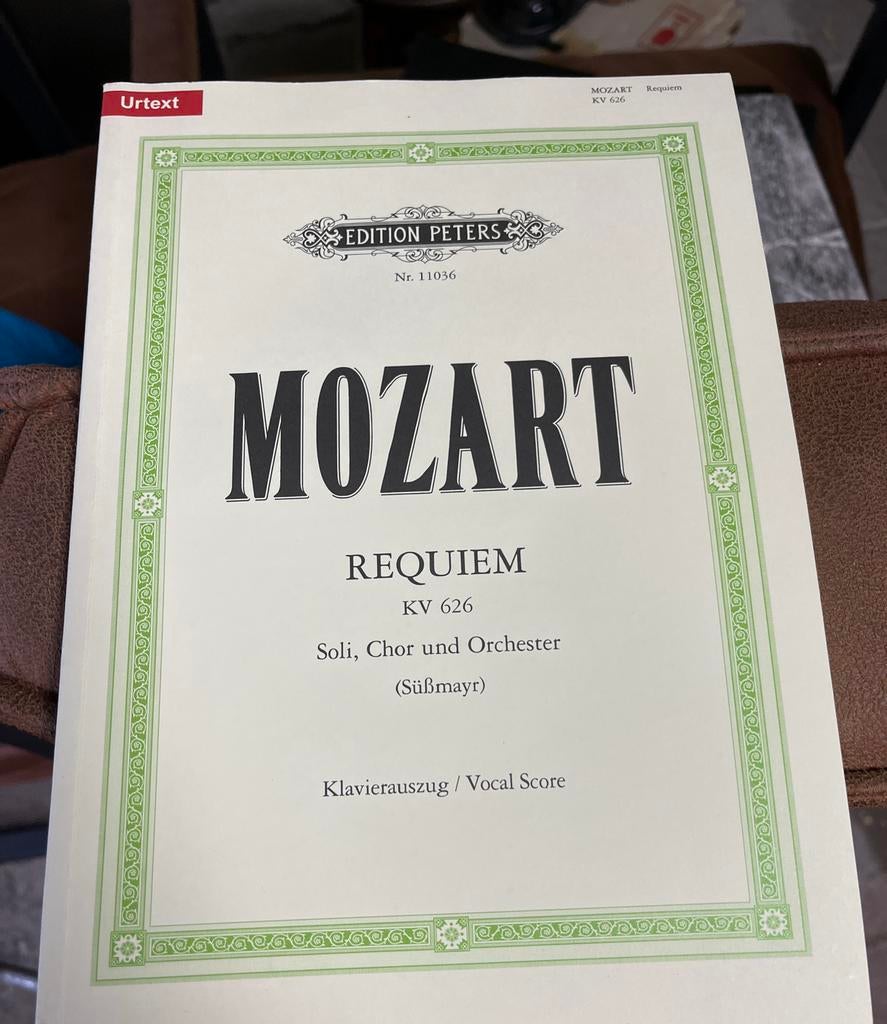 Mozart Requiem KV 626 - Vocal Score (Edition Peters), Muziek en Instrumenten, Bladmuziek, Gebruikt, Klassiek, Ophalen of Verzenden