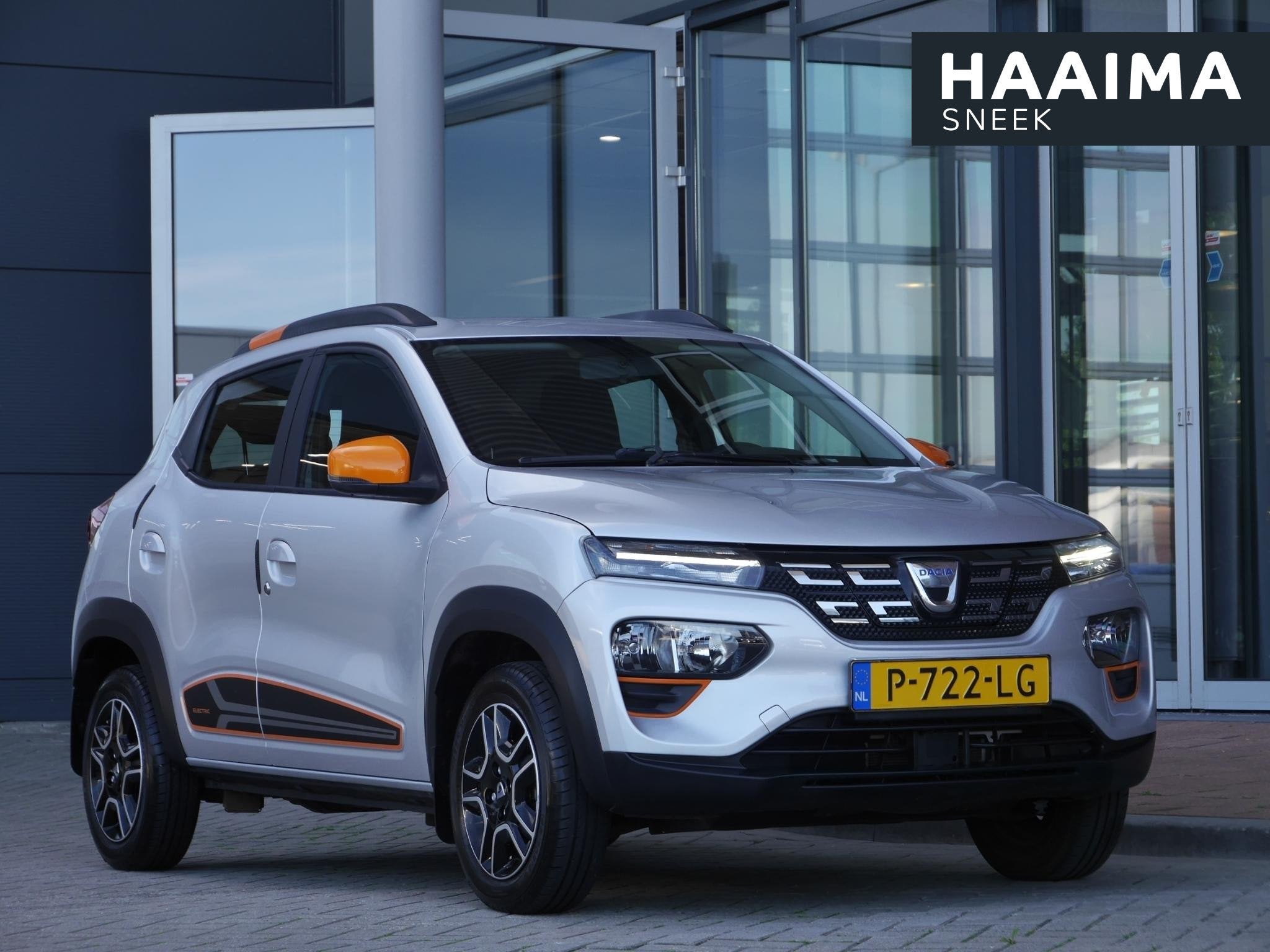 Dacia Spring Expression 27 kWh | Achteruitrijcamera | Parkee, Auto's, Gebruikt, Zwart, Parkeersensor, Zilver of Grijs