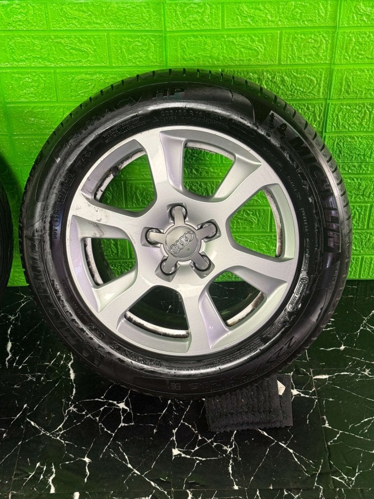 Originele Audi A4 S4 velgen 16" 5x112 zomerset 6mm caddy, Niet ingevuld, Gebruikt, 16 inch, Banden en Velgen