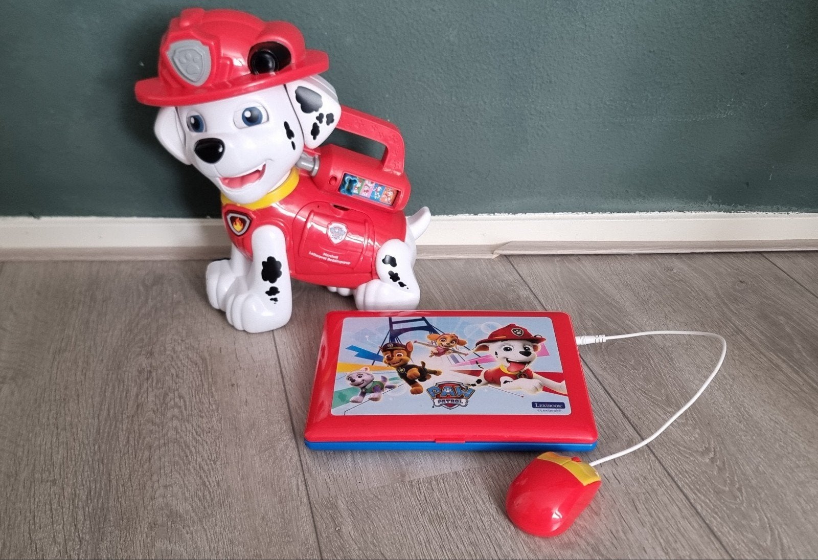 Paw Patrol Marshall speelgoed en laptop, Kinderen en Baby's, Ophalen of Verzenden, Gebruikt, Elektronica, Met geluid