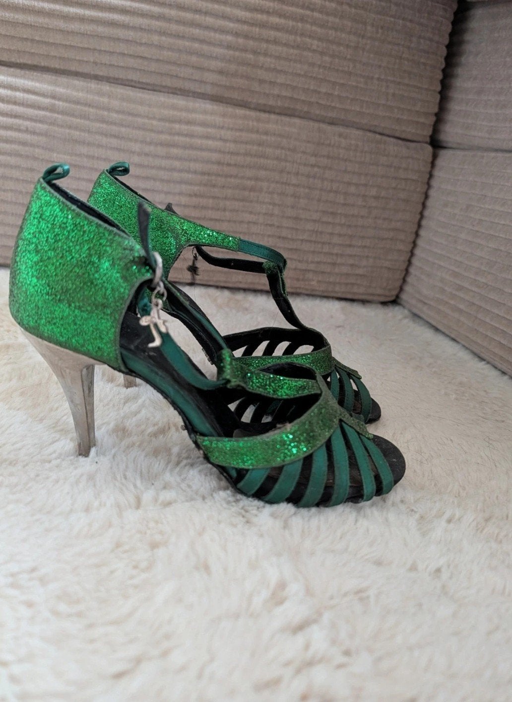 Groene dansschoenen voor latin/salsa mt 38 Dance Spica, Ophalen of Verzenden