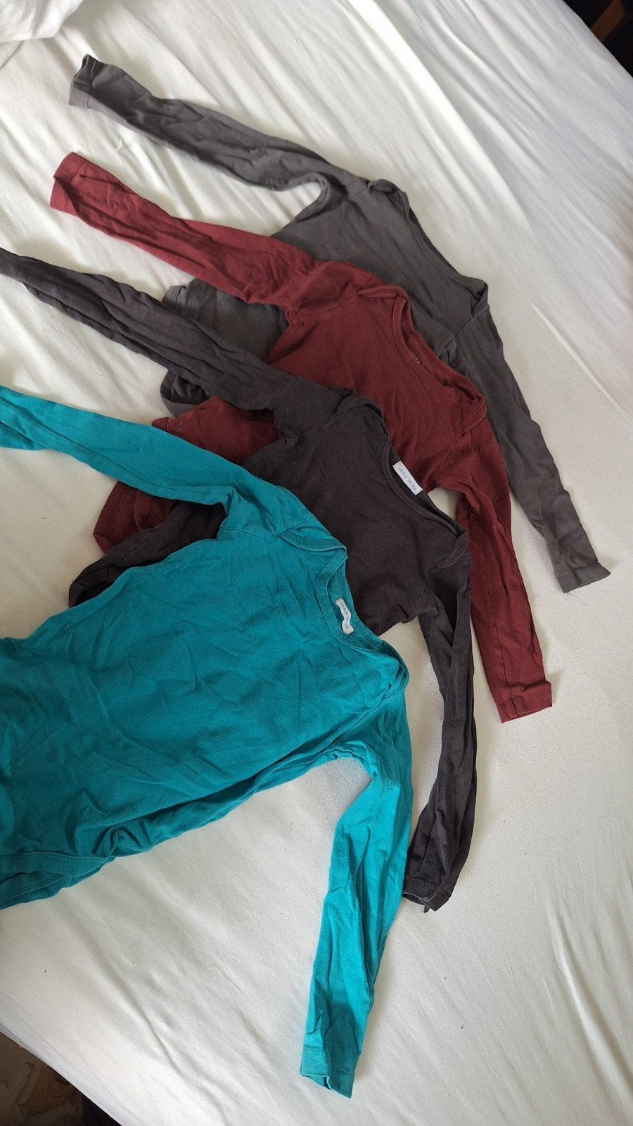 Set van 4 Hema rompertjes lange mouw, maat 98-104, Nacht- of Onderkleding, Gebruikt, Jongen of Meisje, Ophalen of Verzenden