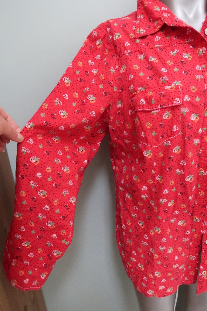 Ulla Popken mooie rode blouse L, Maat 42/44 (L), Ulla Popken, Ophalen of Verzenden, Zo goed als nieuw