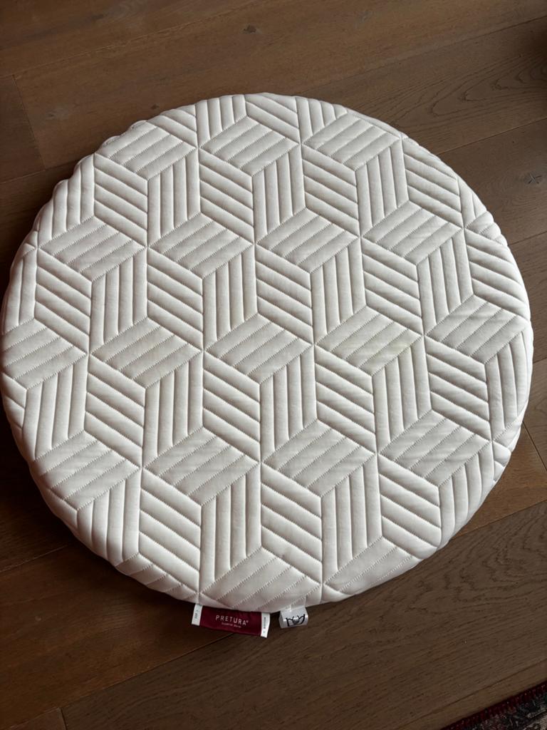 Boxmatras rond Pretura Superior Wave Rond 90x5 cm - ZGAN, Kinderen en Baby's, Boxen, Ophalen, Zo goed als nieuw, Rond, Boxkleed