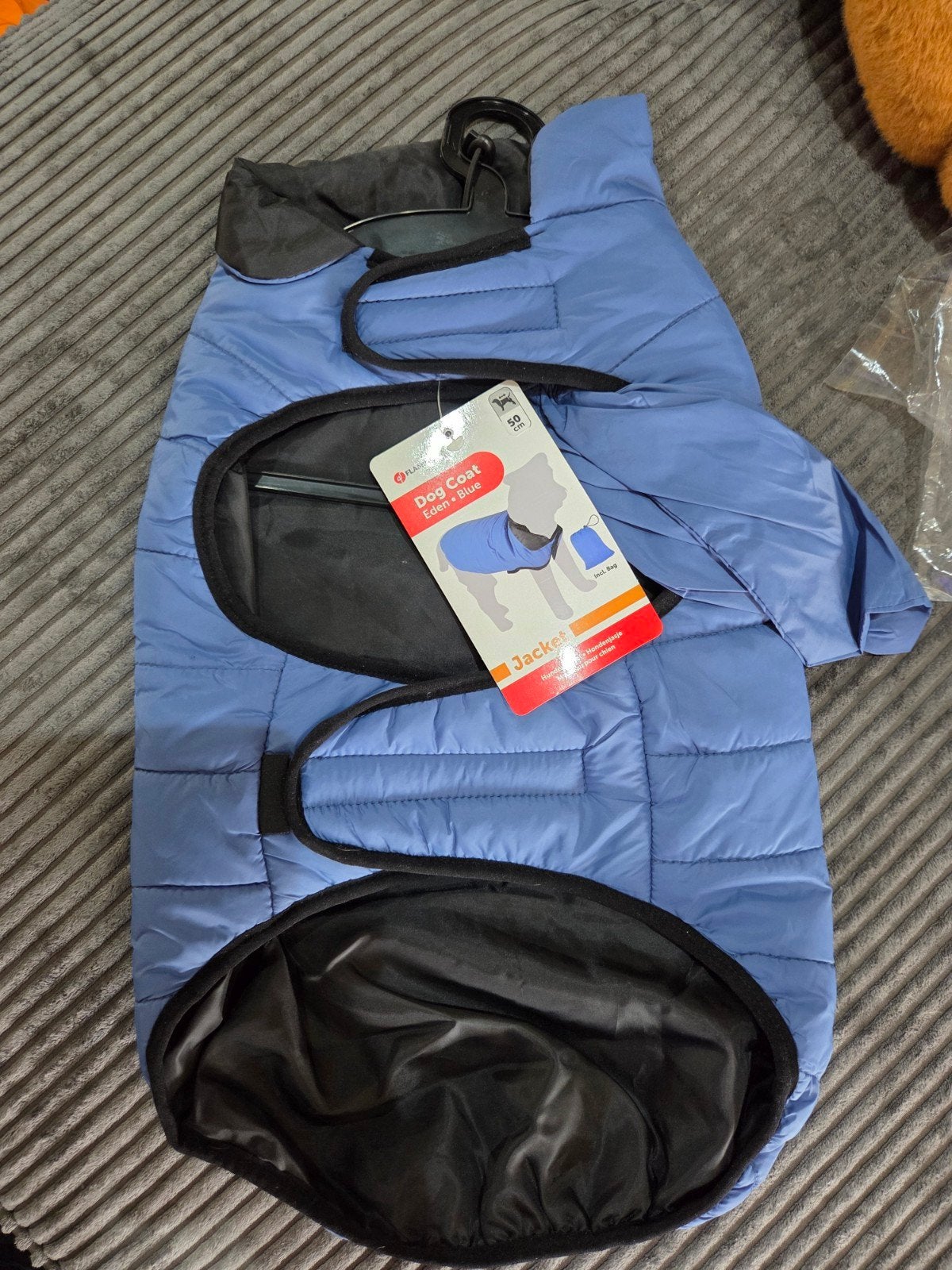 honden jasje blauw nieuw 50cm, Ophalen of Verzenden, Nieuw, Hondenjas