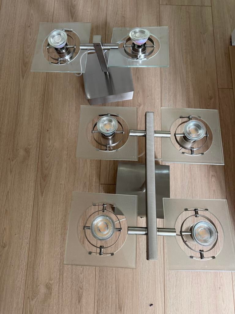 Ikea plafondlampen (2 stuks), Huis en Inrichting, Lampen | Plafondlampen, Ophalen of Verzenden, Gebruikt, Metaal
