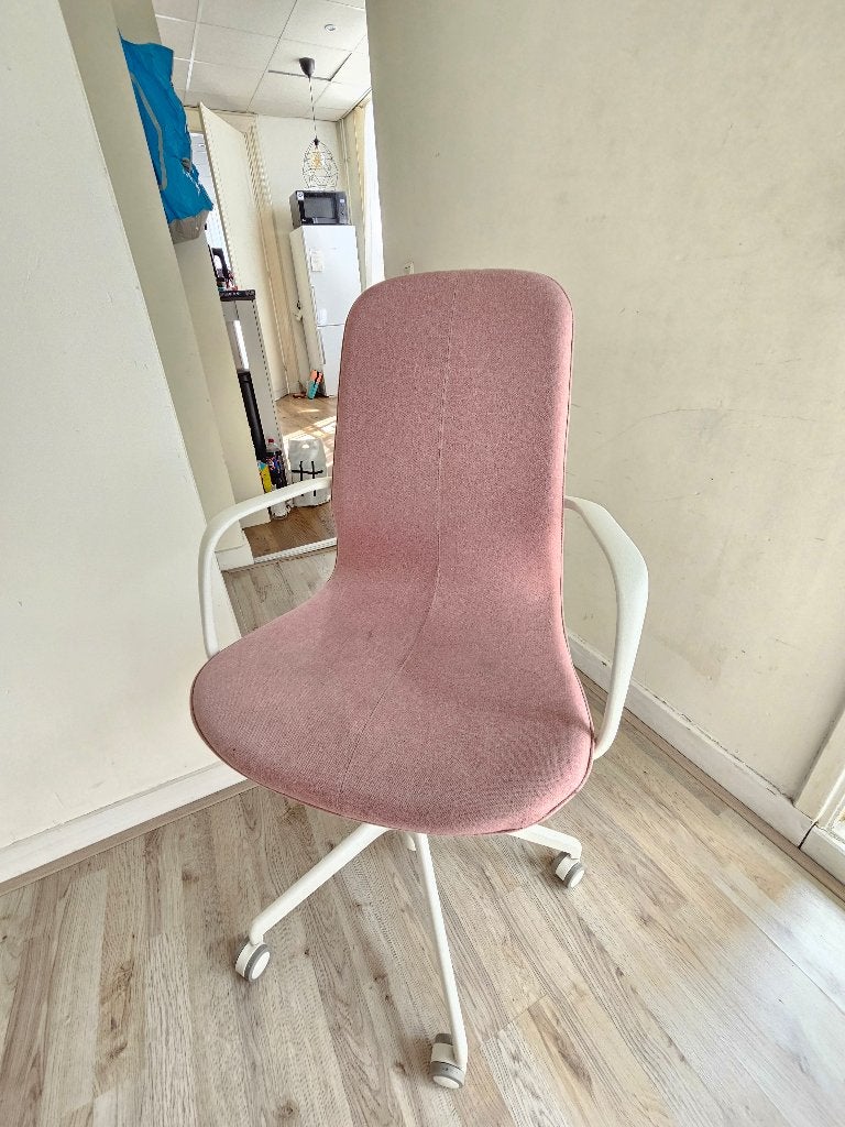 Roze bureaustoel, Ophalen of Verzenden, Gebruikt, Roze, Bureaustoel