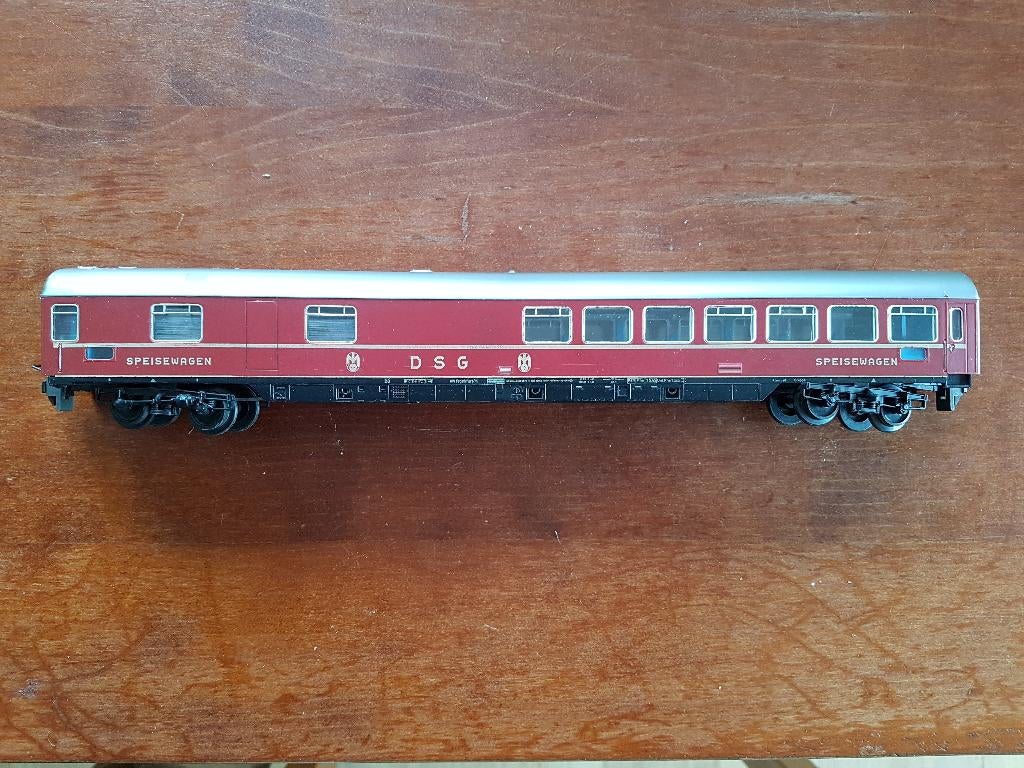 Modeltrein TRIX-EXPRESS 3 rail systeem DSG rijtuig, Gebruikt, Gelijkstroom, Trix, Rails