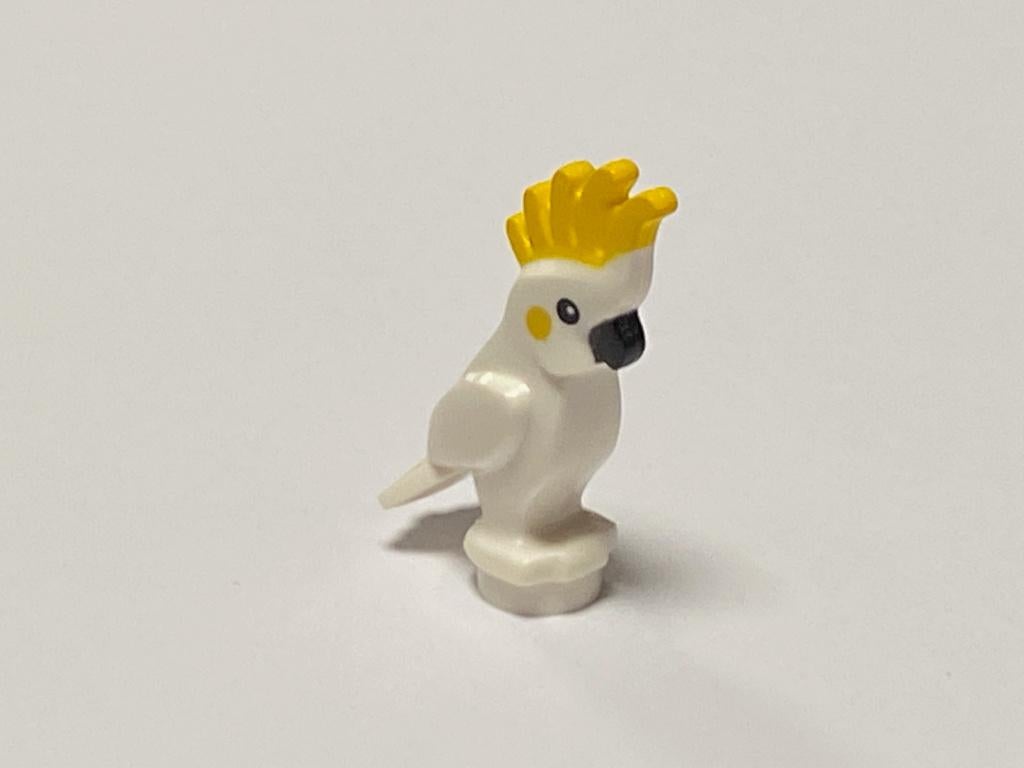 Lego nieuwe witte Kaketoe met gele kuif, Overige thema's, Lego, Overige typen, Nieuw