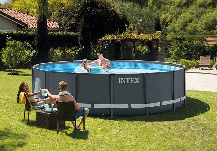 Intex Ultra XTR Zwembad ø 488x122 cm met zandfilterpomp, Tuin en Terras, Zwembaden, 120 cm of meer, Rond, 300 cm of meer, Ophalen of Verzenden