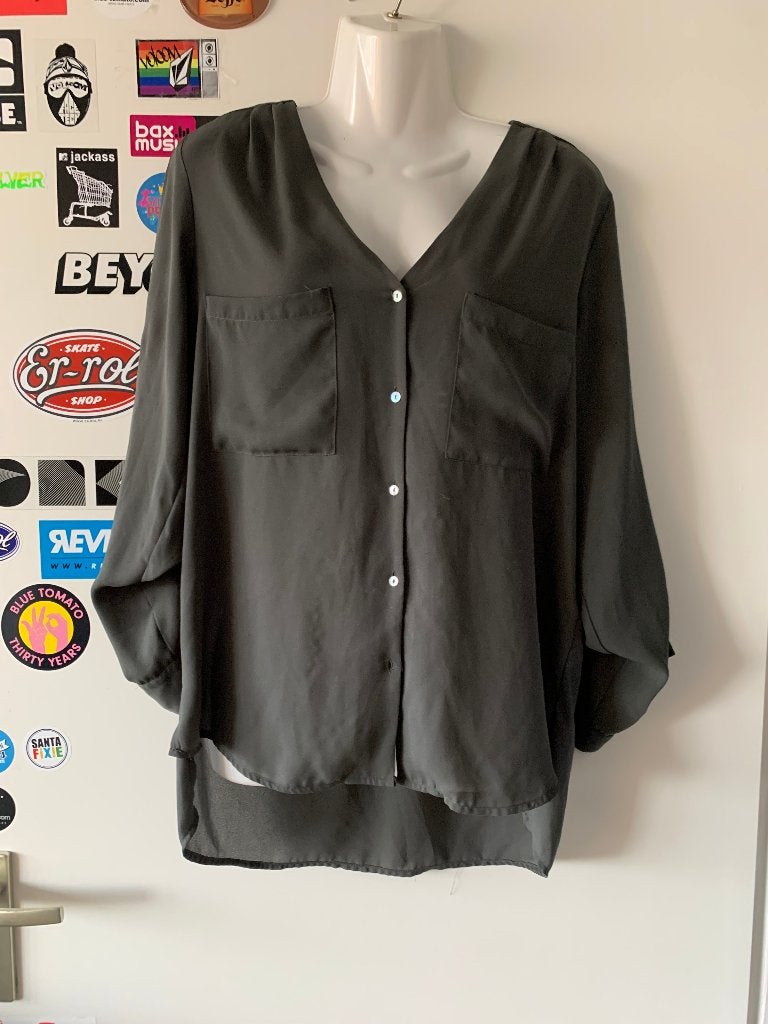 Leuke H&M dames blouse maat 36(nr.30 DM10), Kleding | Dames, Ophalen of Verzenden, Gedragen, Maat 36 (S), Groen