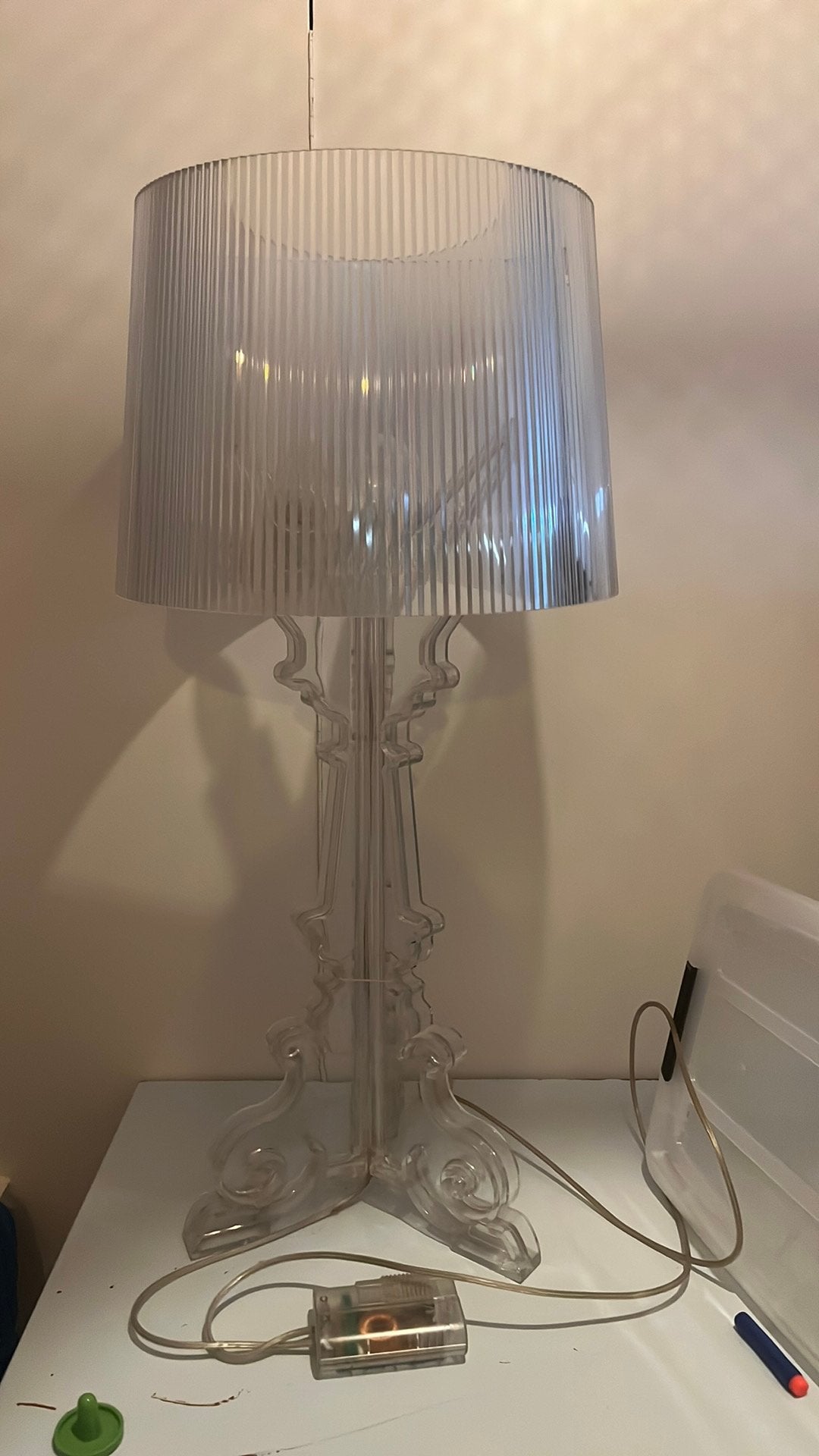 Kartell transparante lamp, Huis en Inrichting, Overige kleuren, Ophalen, Gebruikt, Overige merken