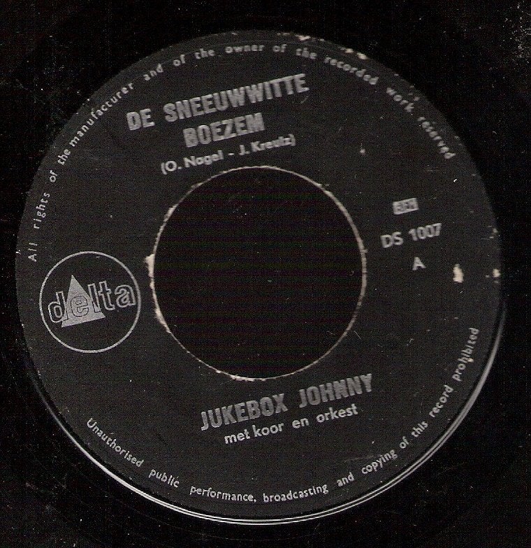 Jukebox Johnny -De Sneeuwwitte Boezem -De Rode Tango 1962, Ophalen, Gebruikt, Nederlandstalig