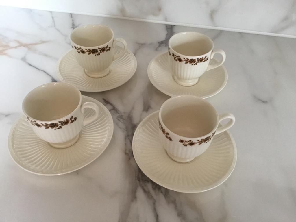 Wedgwood 4 kop en schotel Redcliffe nr 921, Ophalen of Verzenden