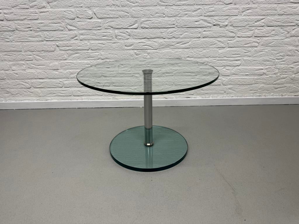 mooie design bijzettafel van Metaform, serie KL / Detroit, 45 tot 60 cm, Minder dan 55 cm, Rond, Ophalen of Verzenden