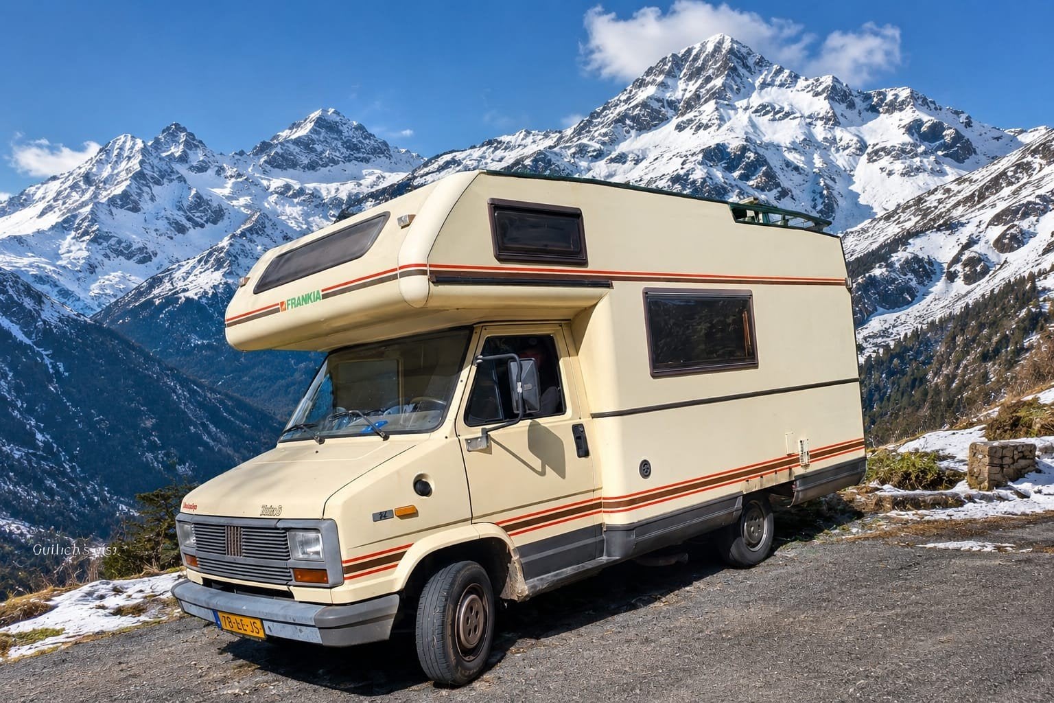 Fiat Ducato Camper 1990 - 4 slaapplaatsen, Caravans en Kamperen, Fiat, Diesel, Particulier, Half-integraal