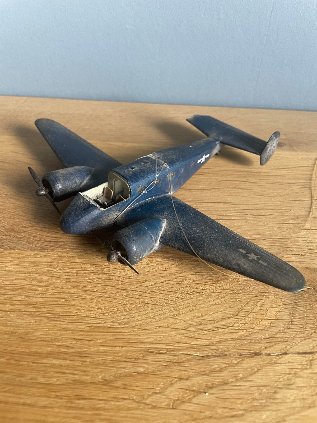 Vintage WOII Amerikaans Bommenwerper Speelgoed Vliegtuig, Overige merken, Gebruikt, Ophalen of Verzenden, Groter dan 1:72