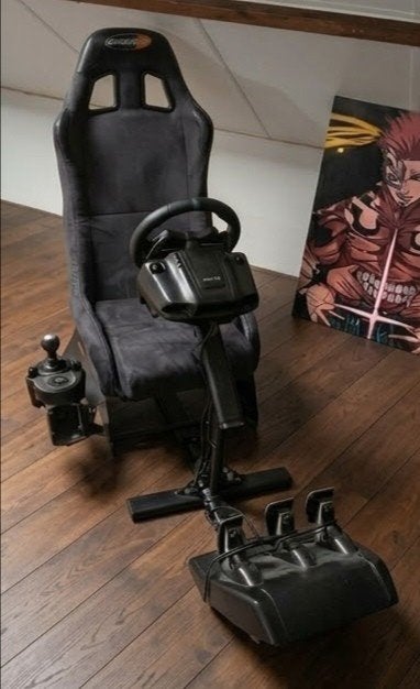Compleete Playseat Race Simulator - Logitech Stuur, Pedalen, Ophalen, Zo goed als nieuw, Playseat of Racestoel