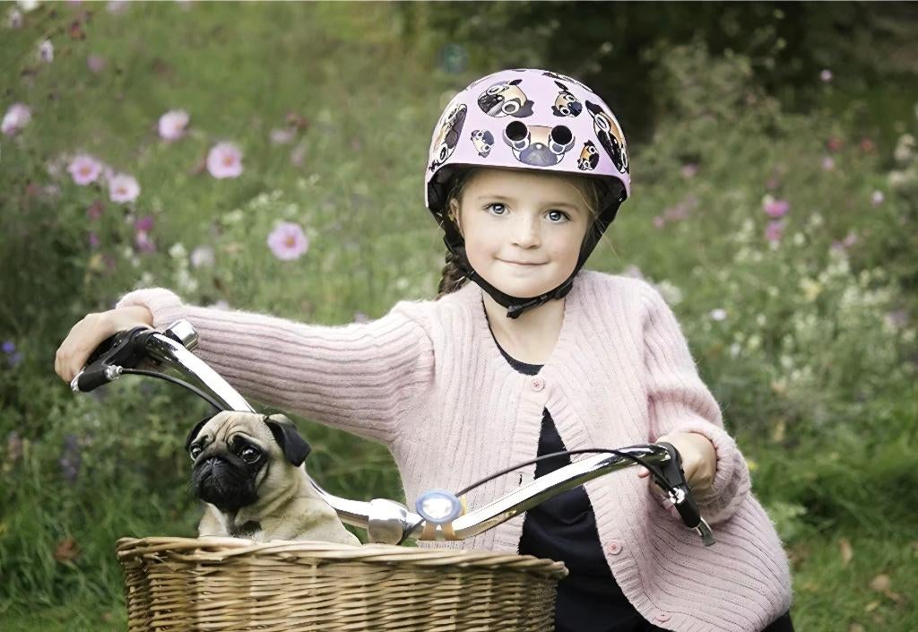 Mini Hornit Mopshondje helm voor meisjes -roze - M (53-58cm), Ophalen of Verzenden, Zo goed als nieuw, M, Meisje