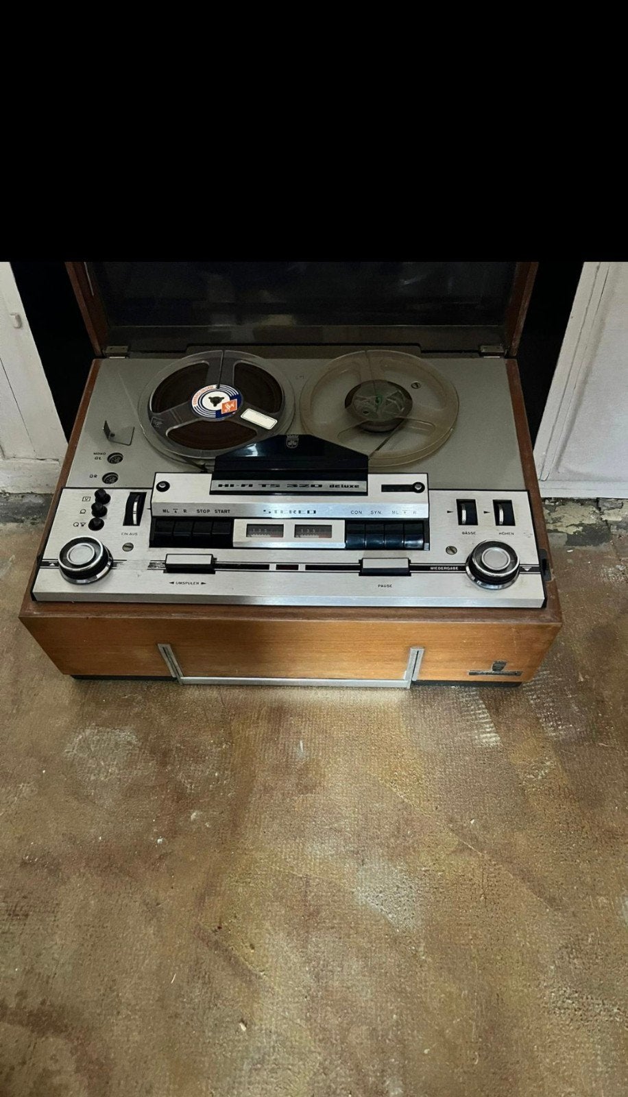 Grundig TS340 Luxe Bandrecorder uit 1968, Audio, Tv en Foto, Bandrecorders, Ophalen, Bandrecorder, Met banden