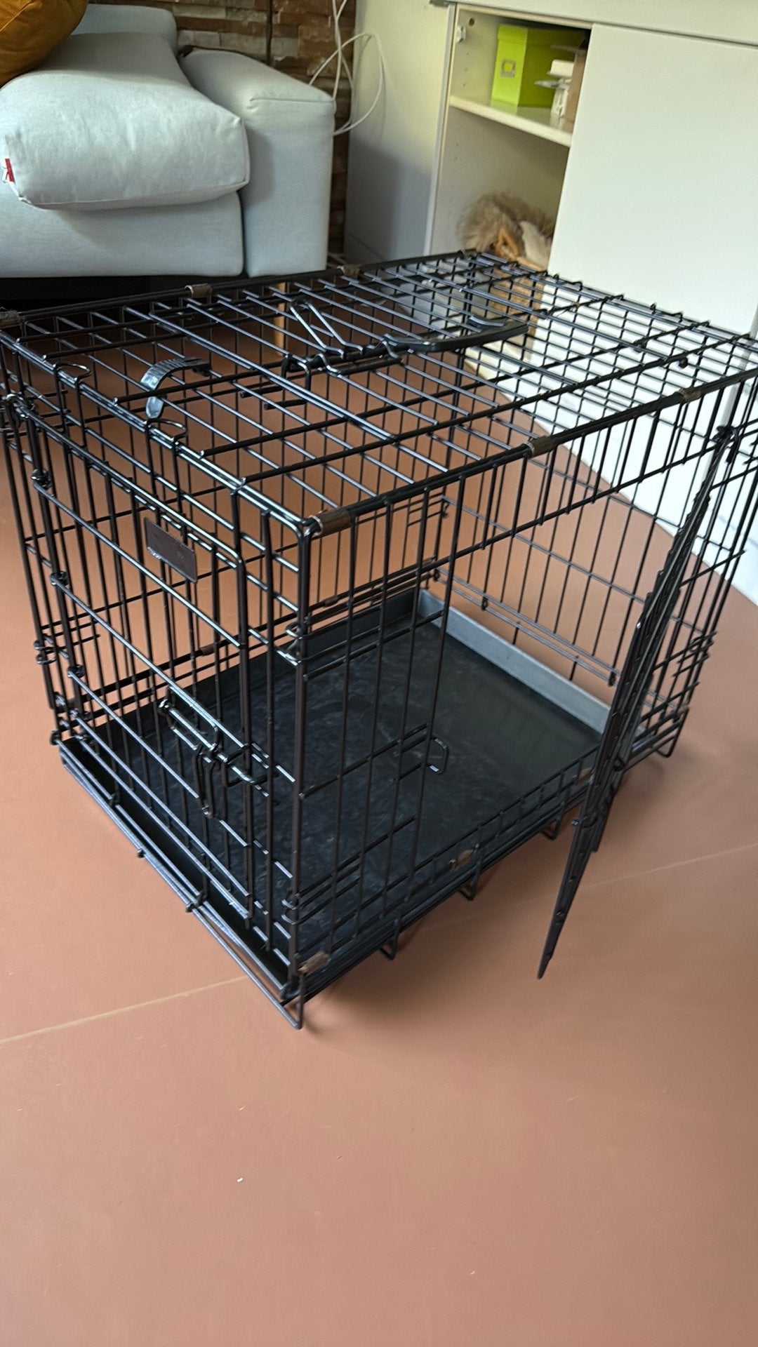 Zwarte hondenbench 60langx 40breed x 50hoog, Dieren en Toebehoren, Ophalen of Verzenden, Gebruikt, Minder dan 75 cm, Minder dan 65 cm
