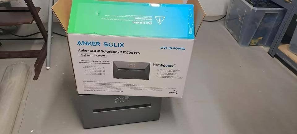Anker Solix 3Pro 2,7 kWh + slimme meter, Ophalen of Verzenden, Nieuw