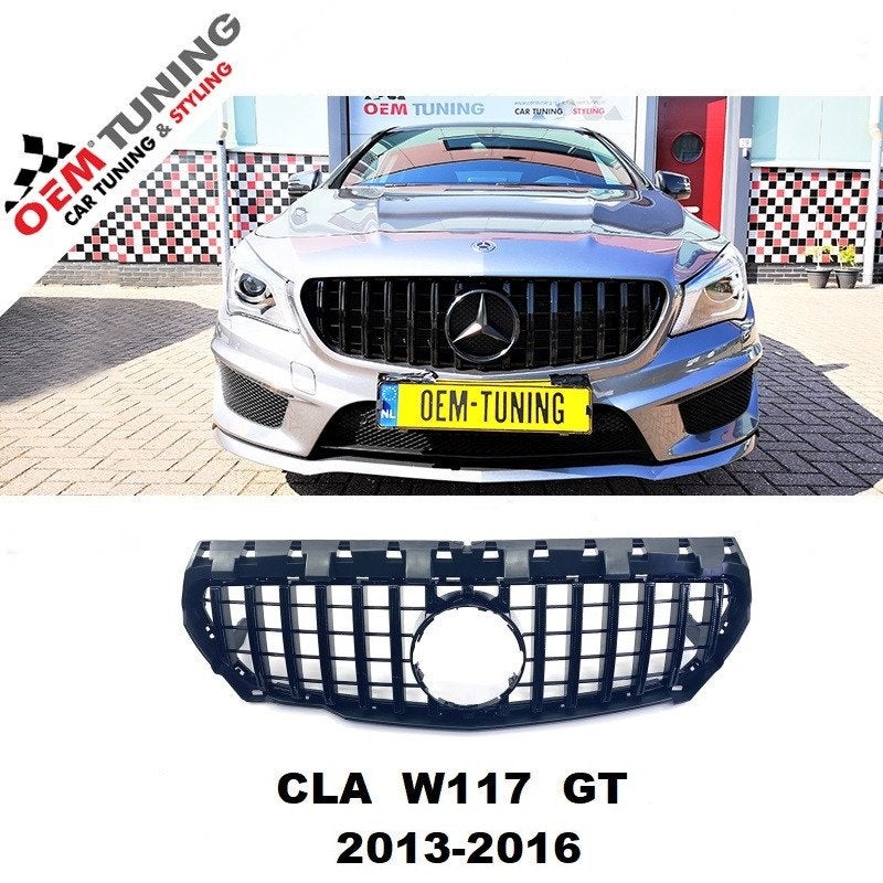 Grille geschikt voor CLA-Klasse W117 | GTR Black Style|13-16, Ophalen of Verzenden