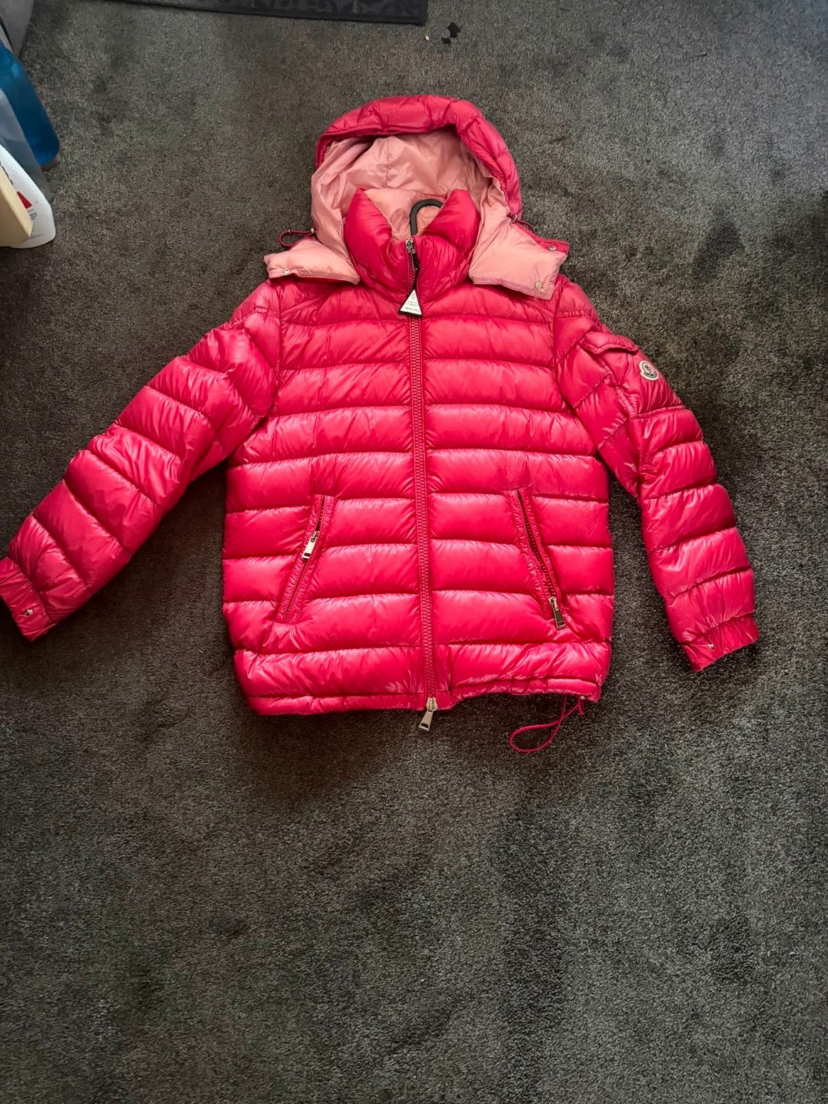 Moncler jas roze/fuchsia voor dames, Ophalen of Verzenden, Zo goed als nieuw, Roze