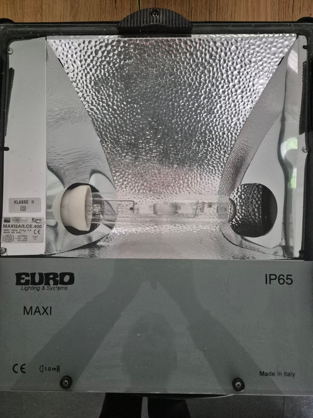 Marlanvil Euro Maxi Bouwlamp / Schijnwerper 400W (IP65), Overige merken, Gebruikt, Waterbestendig, Zwart