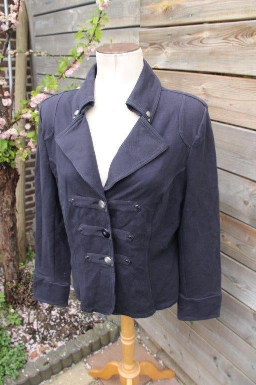 Vest donkerblauw Witteveen mt 46 Vaste prijs, Blauw, Maat 46/48 (XL) of groter, Ophalen of Verzenden, Zo goed als nieuw