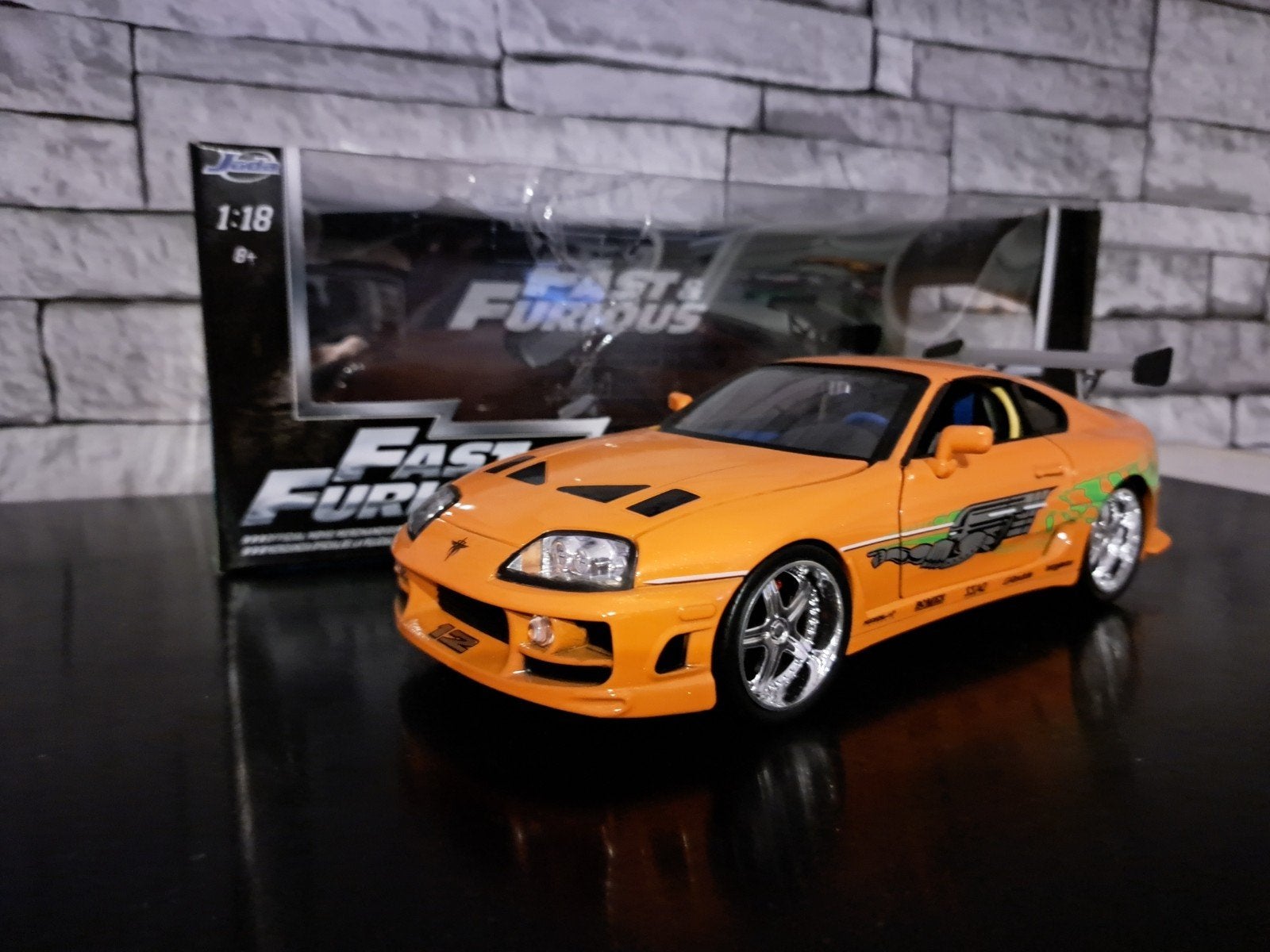 Jada Toys Fast & Furious Toyota Supra, Hobby en Vrije tijd, Modelauto's | 1:18, Ophalen of Verzenden, Gebruikt, Auto, Overige merken