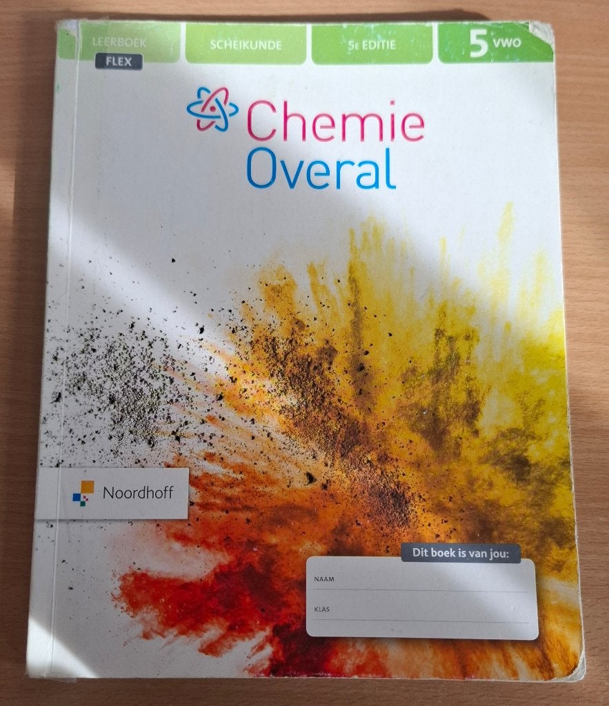 Scheikunde Chemie overal VWO 5, Boeken, Ophalen of Verzenden, Gelezen, VWO, Scheikunde