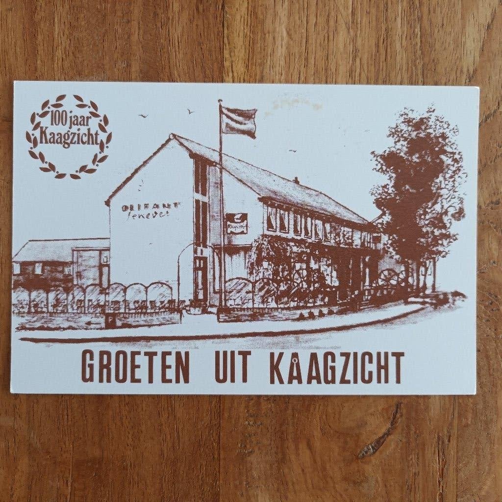 Buitenkaag 100 jaar Kaagzicht unieke misdruk, Verzamelen, Ophalen of Verzenden, 1980 tot heden, Ongelopen, Utrecht