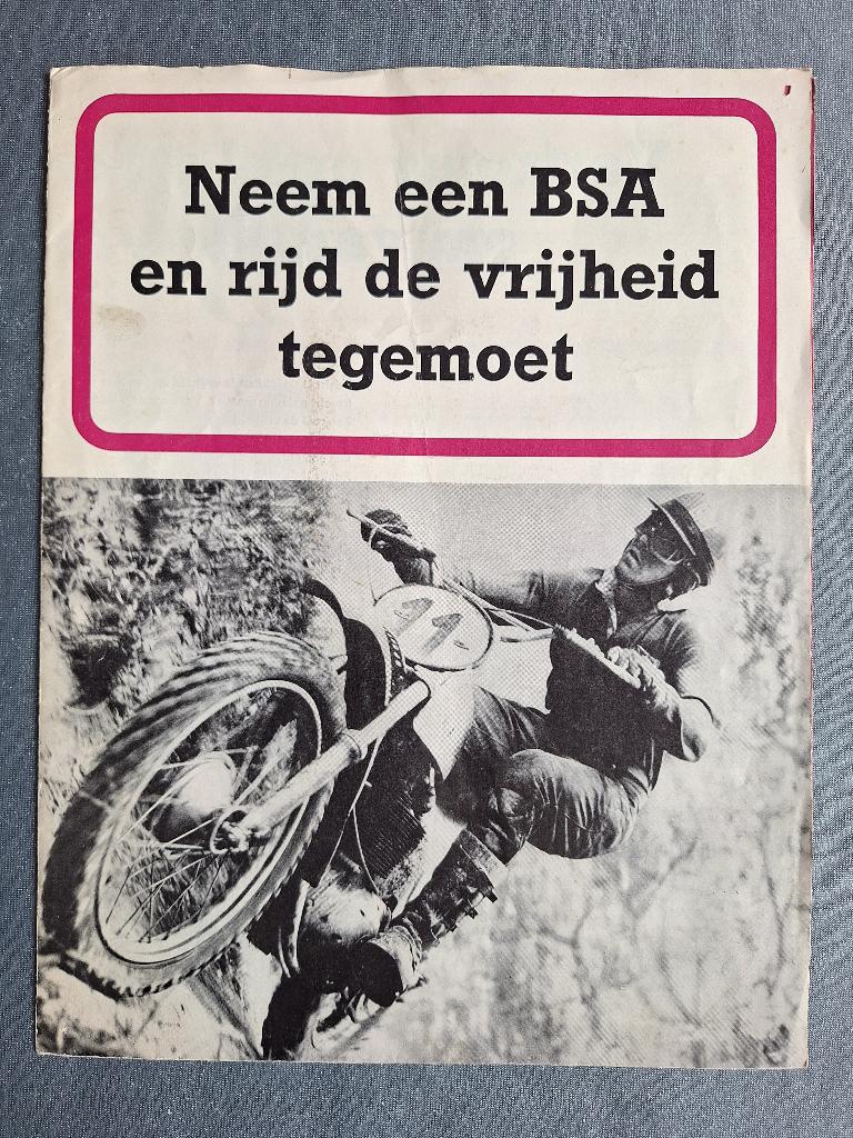 Brochure BSA - 1971 NL, Verzenden, Gelezen, Overige merken