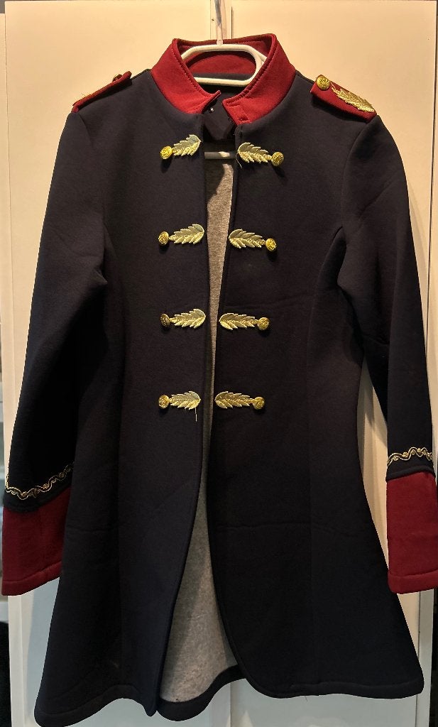Uniform jasje dame, militaire stijl, theater, steampunk jas, Blauw, Ophalen of Verzenden, Zo goed als nieuw, X