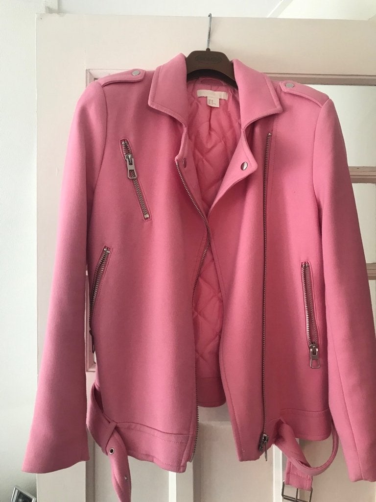 Roze bikerjas, nieuw, maat 40, merk: H&M., Kleding | Dames, Maat 38/40 (M), H&M, Nieuw, Ophalen of Verzenden