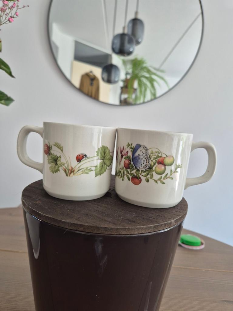 Marjolein Bastin libelle Bekers, Huis en Inrichting, Keuken | Potten en Pannen, Ophalen of Verzenden, Gebruikt, Overige materialen