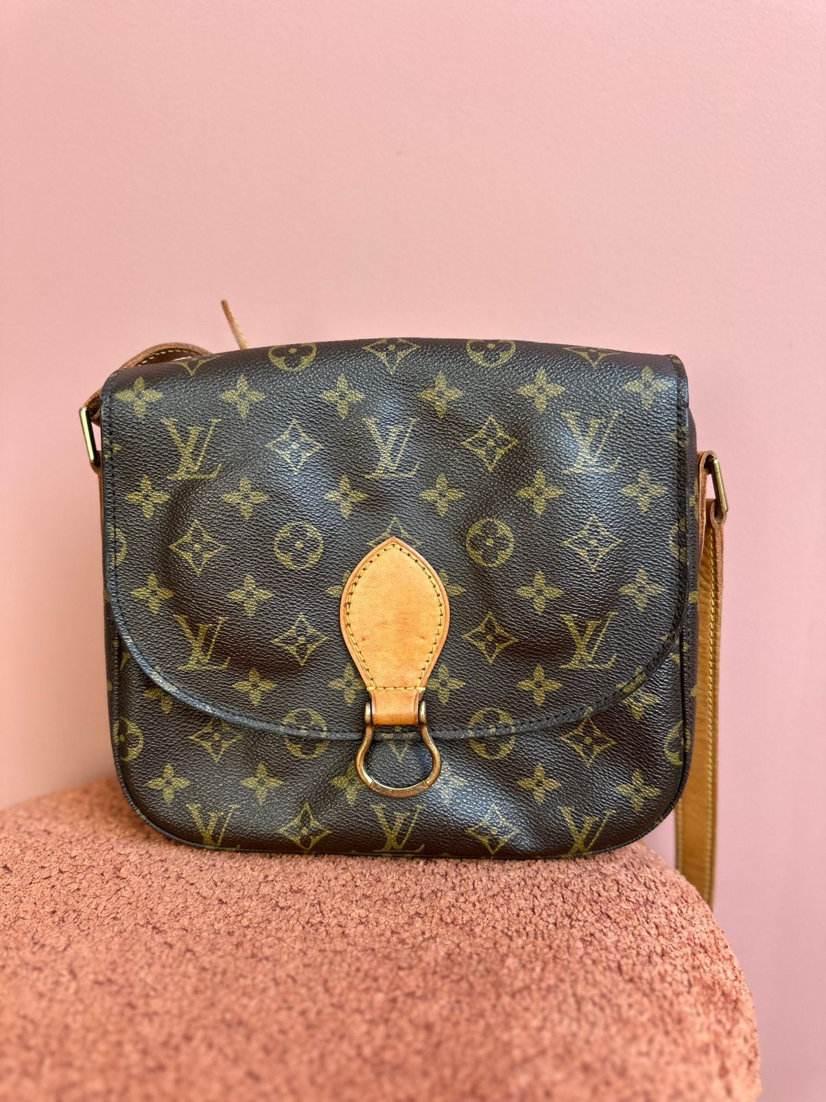 Louis Vuitton Saint Cloud GM, Verzenden, Gebruikt, Bruin, Leer