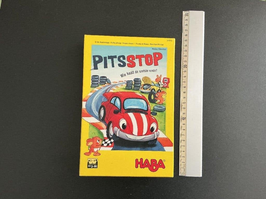 Haba spel pitstop, Drie of vier spelers, Ophalen of Verzenden, Zo goed als nieuw, HABA