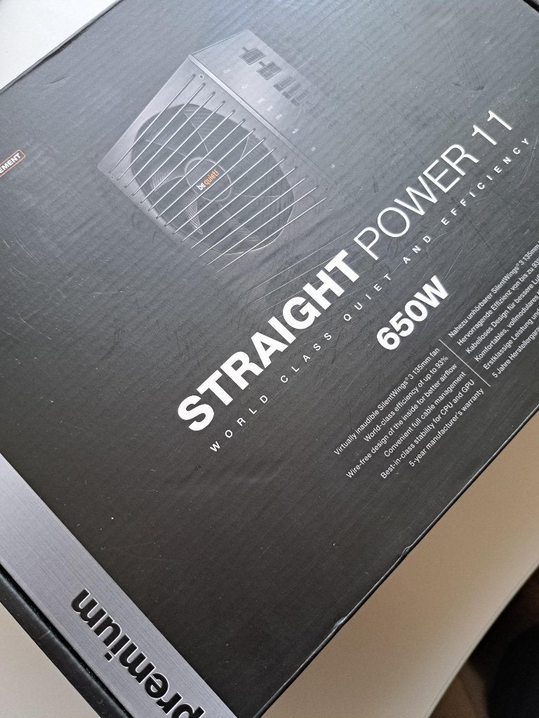 Be Quit Straight Power 11 (PC voeding)(650W), Computers en Software, Ophalen, Zo goed als nieuw