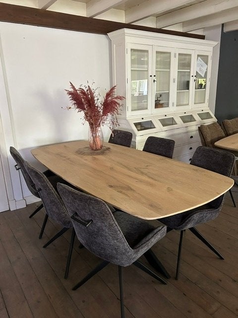 Nieuwe Deens ovale eettafel 210x100cm, Ophalen, 100 tot 150 cm, Eikenhout, Ovaal